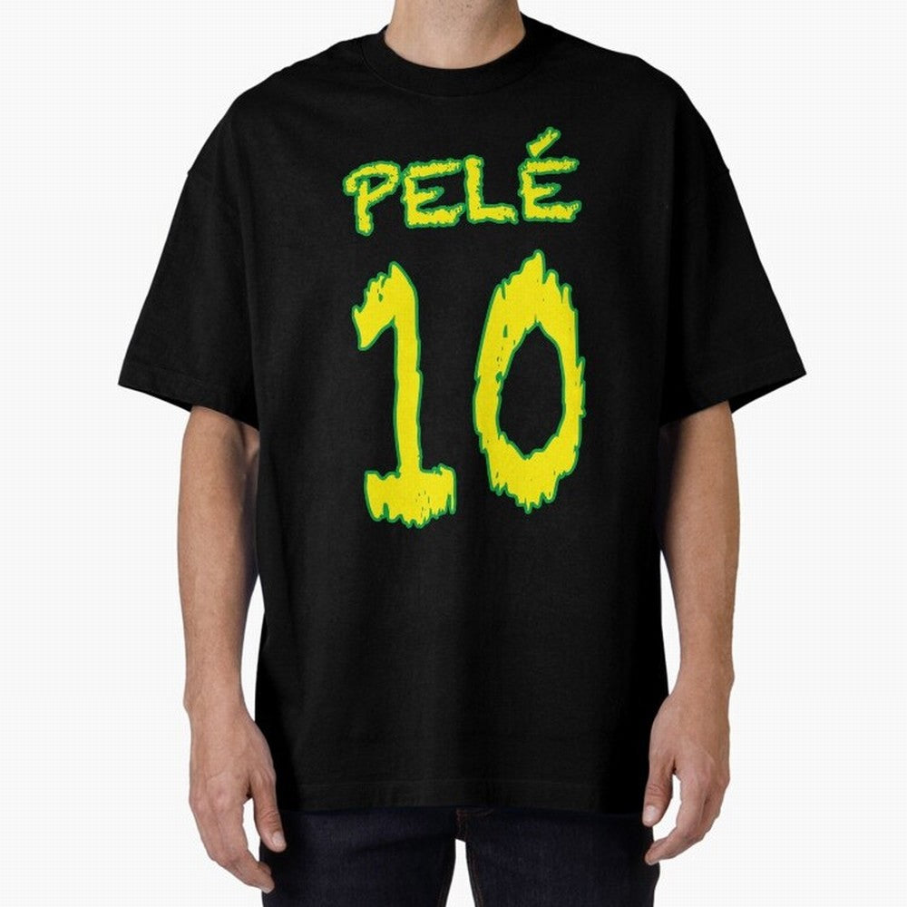Pel¨¦ 10 Oversized T-Shirt Carry the Colors and Pride of Match Day Hype around FIFA World Cup 2026, Messi, CR7 and Mbappe, France, Stadium Memories, Football Loyalty, International Chants and Championship Tradition; Great for Supporters Who Love