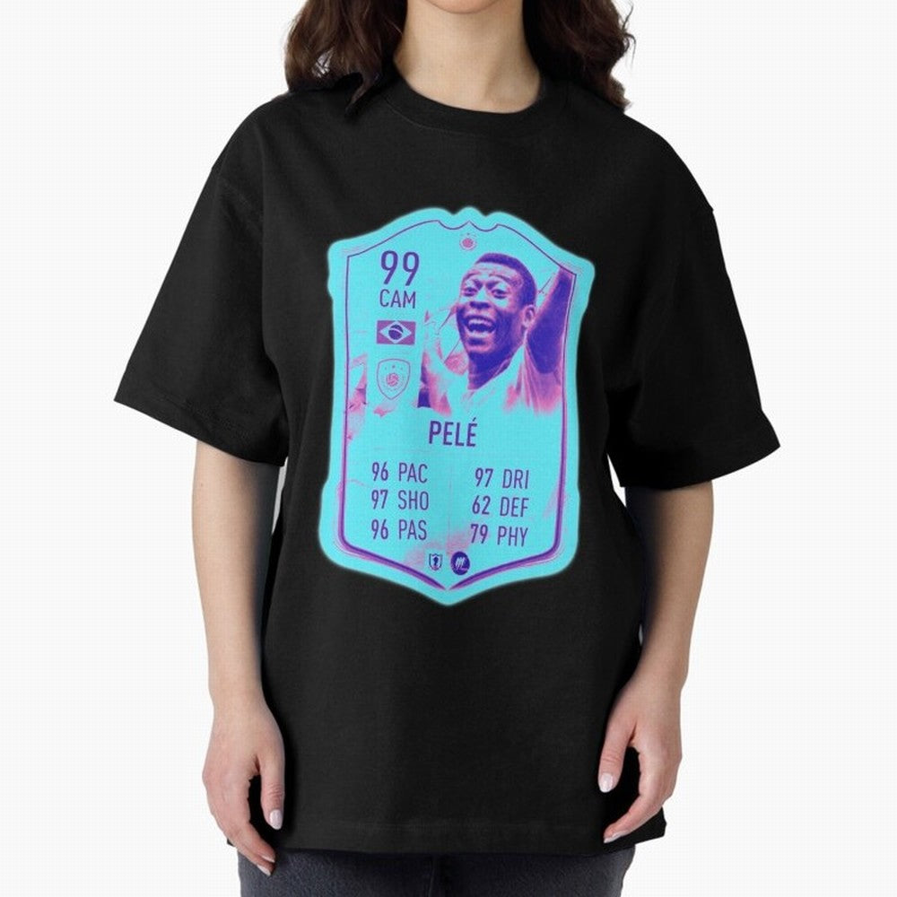 Pele Oversized T-Shirt Join the Countdown to FIFA World Cup 2026 Group Stage for Fans of Neymar, Haaland and Cristiano Ronaldo and Portugal, Bringing Worldwide Fan Energy, Dramatic Goals, Stadium Lights and Championship Celebrations; Made for