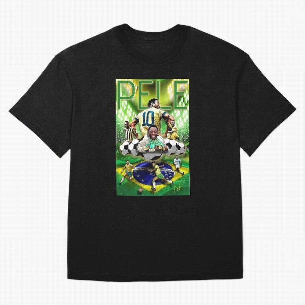 PELE Poster52 Essential T-Shirt Represent Football Lovers during FIFA World Cup 2026 Made for CR7 and Messi, Brazil, Portugal and Argentina Energy, Football History, Final Match Energy, Crowd Noise and Once in a Lifetime Moments; Made for Die Hard