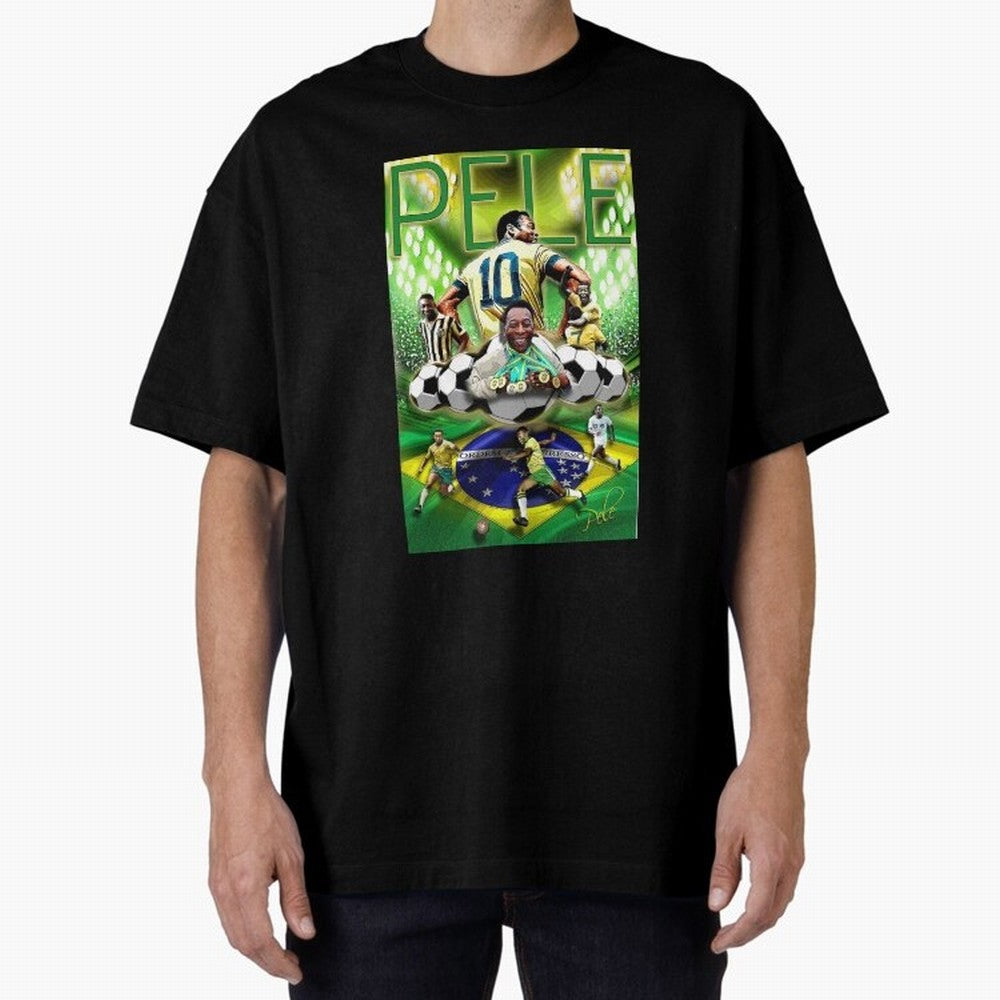 PELE Poster52 Essential T-Shirt Represent Football Lovers during FIFA World Cup 2026 Made for CR7 and Messi, Brazil, Portugal and Argentina Energy, Football History, Final Match Energy, Crowd Noise and Once in a Lifetime Moments; Made for Die Hard