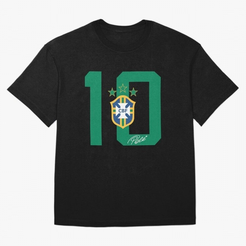 PELE 10 BR1 Classic T-Shirt Relive FIFA World Cup 2026 USA Canada Mexico Featuring Mbappe, France and Portugal Energy, Football Festival Excitement, Trophy Ambitions, Country Rivalries and Star Player Buzz; Perfect for Supporters Who Want Bold