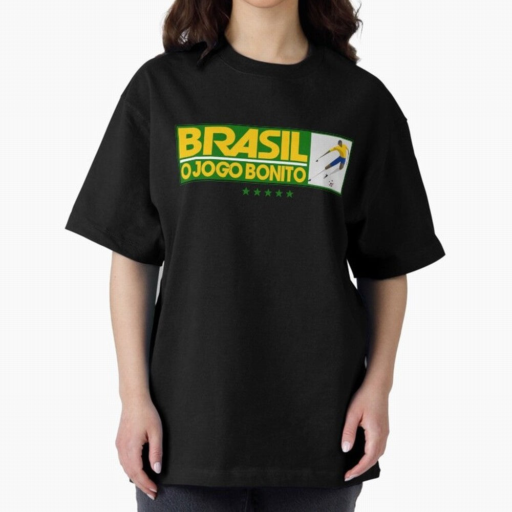 O jogo bonito Oversized T-Shirt Stand Out with Spirit from the FIFA World Cup 2026 USA Canada Mexico Journey through Cristiano Ronaldo, Haaland and CR7 Highlights, Brazil, Portugal and Argentina Pride, Match Day Excitement, Supporter Culture,