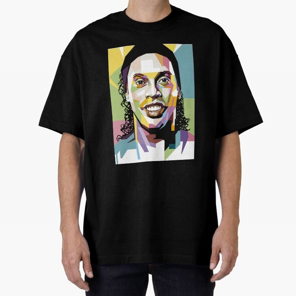 Ronaldinho Pop Art18 Classic T-Shirt Bring Home FIFA World Cup 2026 for Fans of Messi, CR7 and Mbappe and France and Portugal, Bringing Worldwide Fan Energy, Dramatic Goals, Stadium Lights and Championship Celebrations; Ideal for Fans Who Follow