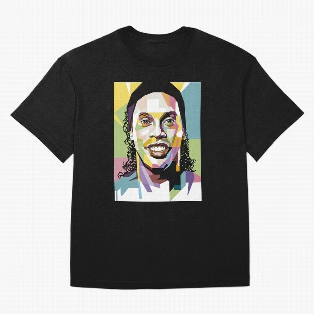 Ronaldinho Pop Art18 Classic T-Shirt Bring Home FIFA World Cup 2026 for Fans of Messi, CR7 and Mbappe and France and Portugal, Bringing Worldwide Fan Energy, Dramatic Goals, Stadium Lights and Championship Celebrations; Ideal for Fans Who Follow