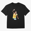 Legends of The Beautiful Game Cartoon Collection Legends Arthur Zico 2 Cartoon Artwork134 Oversized T-Shirt Bring Supporter Culture to FIFA World Cup 2026 USA Canada Mexico for Fans of Neymar and Spain, Bringing Football History, Final Match