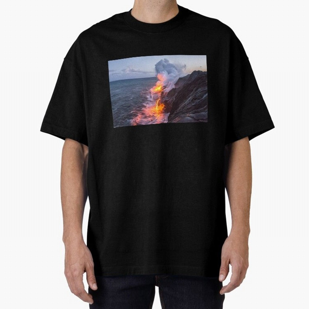 Kilauea Volcano Lava Flow Sea Entry 3 The Big Island Hawaii1 Classic T-Shirt Embrace FIFA World Cup 2026 Group Stage for Fans of Messi and Cristiano Ronaldo and Brazil, Portugal and Argentina, Bringing Stadium Memories, Football Loyalty,