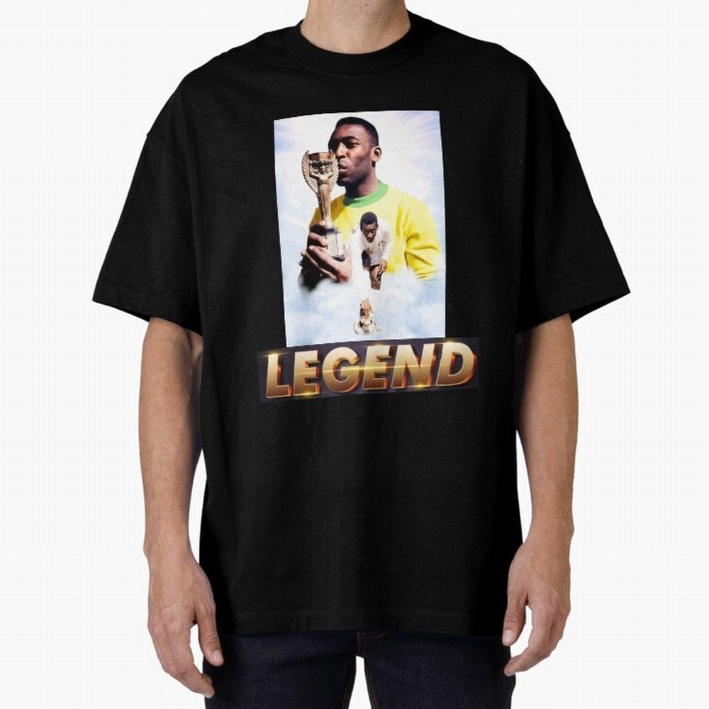 Signed Pele Shirt Classic T-Shirt Turn Up for FIFA World Cup 2026 USA Canada Mexico for Fans of Neymar, Haaland and Cristiano Ronaldo and Argentina and Brazil, Bringing Classic Soccer Heritage, Championship Pressure, Fan Loyalty and International