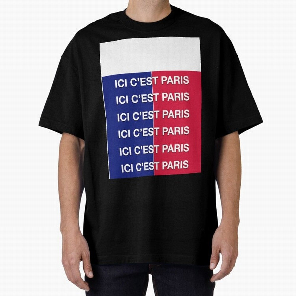 ICI C'EST PARIS Graphic T-Shirt Carry the Colors and Pride of FIFA World Cup 2026 USA Canada Mexico for Fans of CR7 and England, France and Netherlands, Bringing Match Day Excitement, Supporter Culture, Golden Goals and Global Football Passion;