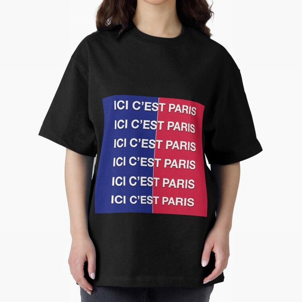 ICI C'EST PARIS Premium T-Shirt Feel the Heartbeat of FIFA World Cup 2026 USA Canada Mexico Spirit, with Brazil, Mbappe, Match Day Excitement, Supporter Culture, Golden Goals and Global Football Passion; Perfect for Fans, Collectors, Family