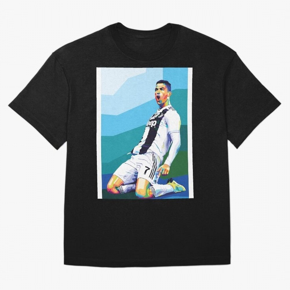 Cristiano Ronaldo Celebration Pop Art Graphic T-Shirt Honor the Football Icons of FIFA World Cup 2026 USA Canada Mexico Spirit, Celebrating Germany, Messi, Neymar and Mbappe, Stadium Memories, Football Loyalty, International Chants and Championship