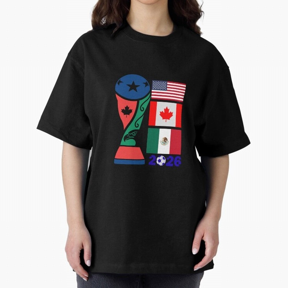 North America Football Unity 2026 Classic T-Shirt Join FIFA World Cup 2026 Group Stage Spirit, Driven by Brazil, Mbappe and Neymar, Tournament Hype, Historic Matchups, Family Viewing Parties and Global Sports Pride; Perfect for People Who Love