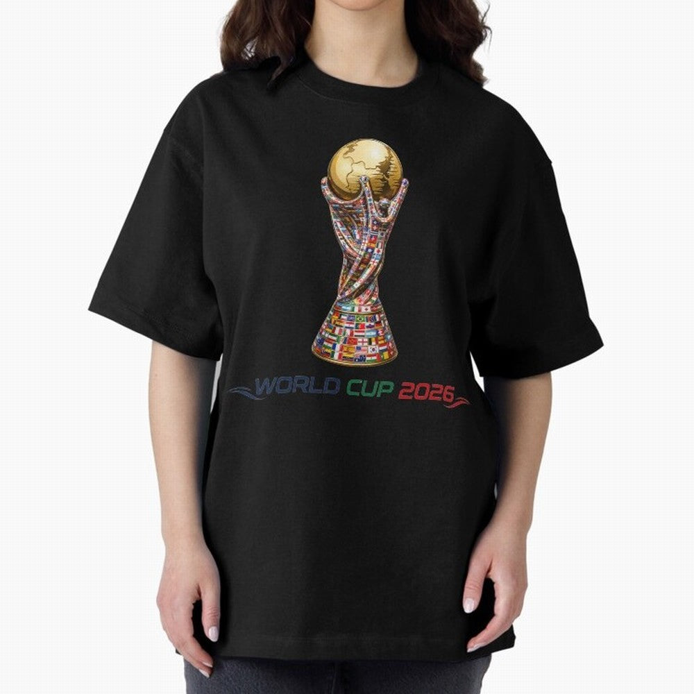 Collection World Cup 2026 Classic T-Shirt Embrace FIFA World Cup 2026 USA Canada Mexico Filled with Neymar, France and Portugal Energy, Vintage Soccer Flavor, Modern Football Stars, National Flags and Final Night Emotion; Ideal for Fans Who Follow