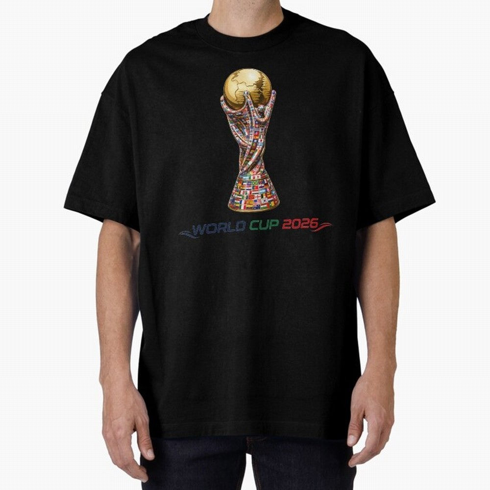Collection World Cup 2026 Classic T-Shirt Embrace FIFA World Cup 2026 USA Canada Mexico Filled with Neymar, France and Portugal Energy, Vintage Soccer Flavor, Modern Football Stars, National Flags and Final Night Emotion; Ideal for Fans Who Follow