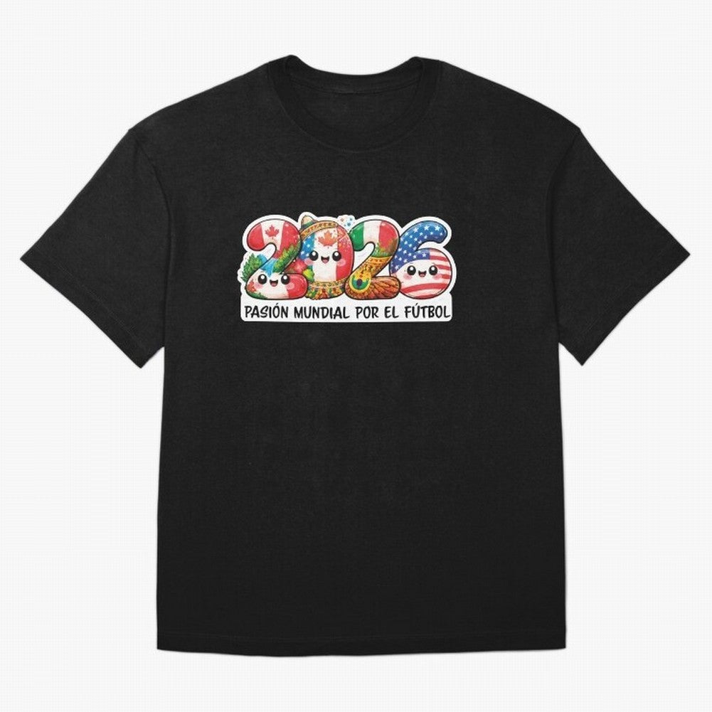 World Football Passion 2026 Classic T-Shirt Capture Stadium Memories from Match Day Hype around FIFA World Cup 2026 Group Stage, Messi, CR7 and Mbappe, Germany, Global Supporter Spirit, Legendary Goals, National Colors and Tournament Celebration;