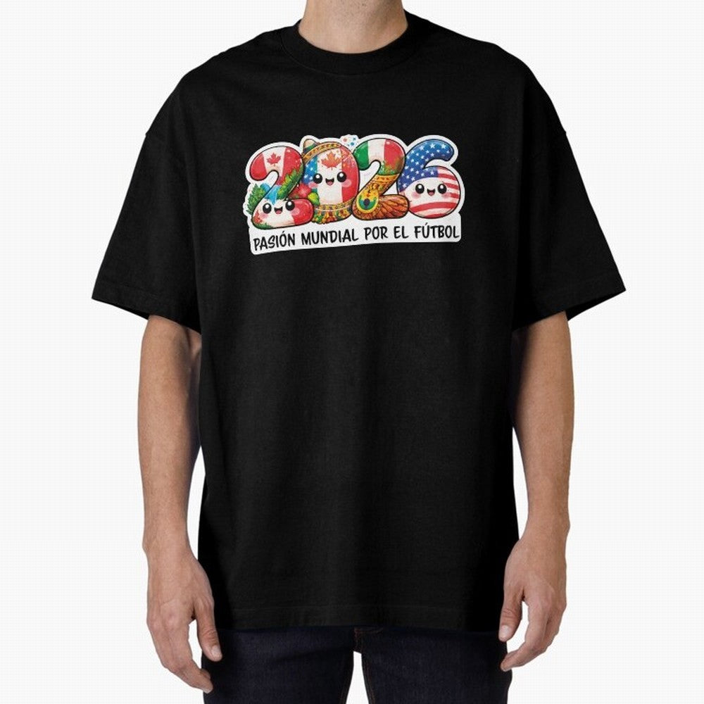 World Football Passion 2026 Classic T-Shirt Capture Stadium Memories from Match Day Hype around FIFA World Cup 2026 Group Stage, Messi, CR7 and Mbappe, Germany, Global Supporter Spirit, Legendary Goals, National Colors and Tournament Celebration;