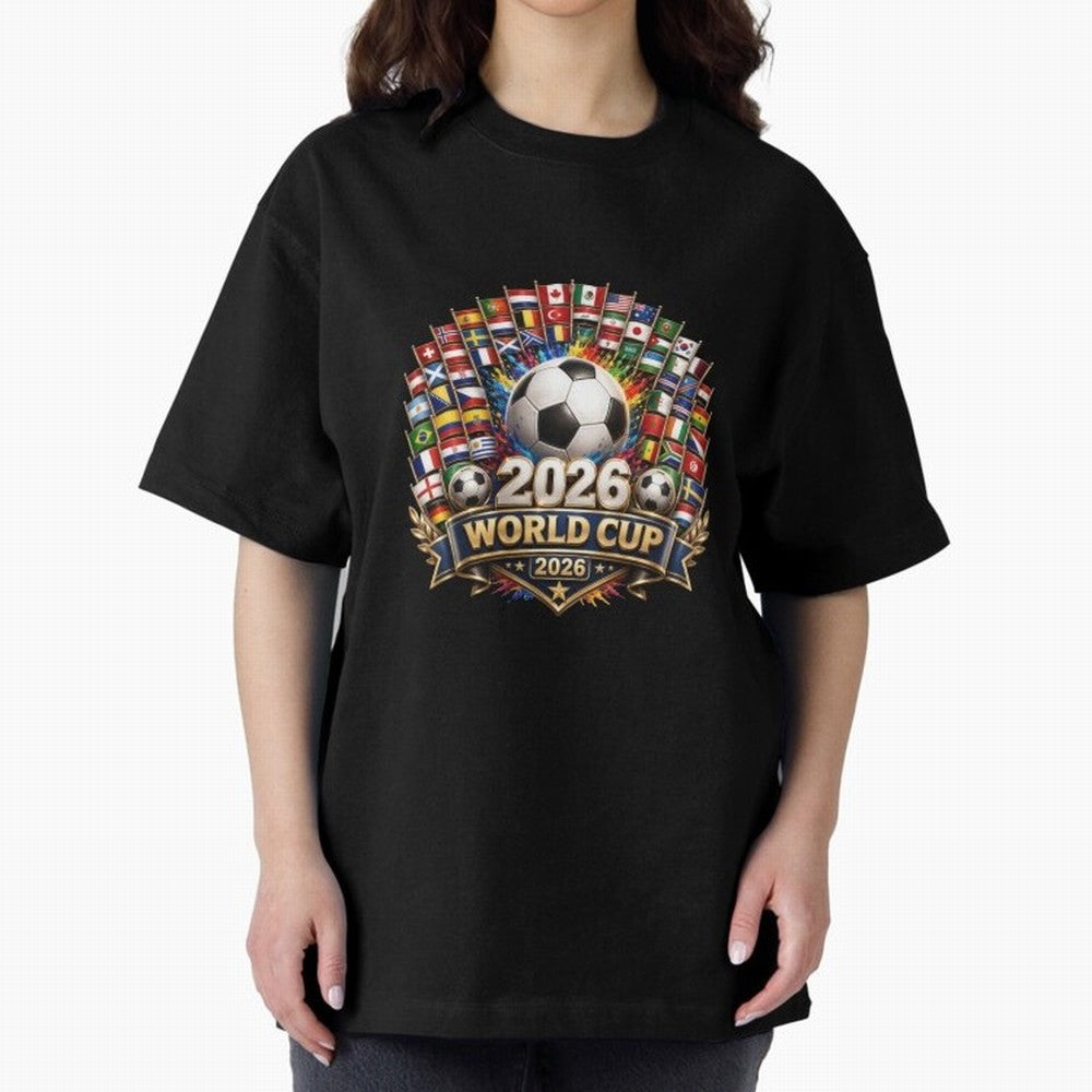 World Cup 2026, Soccer Tournament, 2026 Retro World Cup, Usa Canada Mexico Football Classic T-Shirt Unlock the FIFA World Cup 2026 Group Stage Journey through Mbappe and Neymar Highlights, Brazil Pride, Stadium Chants, National Pride, Trophy Dreams