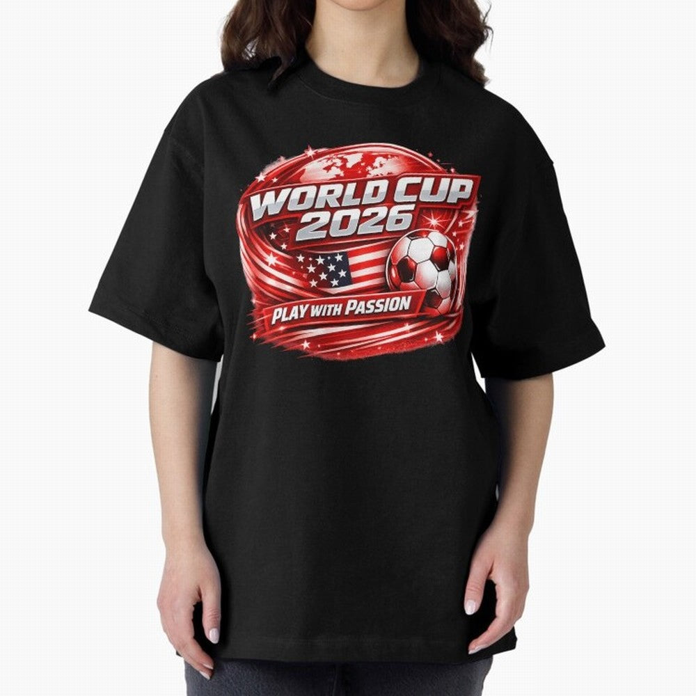 World Cup 2026 Classic T-Shirt Enjoy Global Football Passion for FIFA World Cup 2026, Highlighting Neymar, Haaland and Cristiano Ronaldo, Brazil, Portugal and Argentina, Vintage Soccer Flavor, Modern Football Stars, National Flags and Final Night