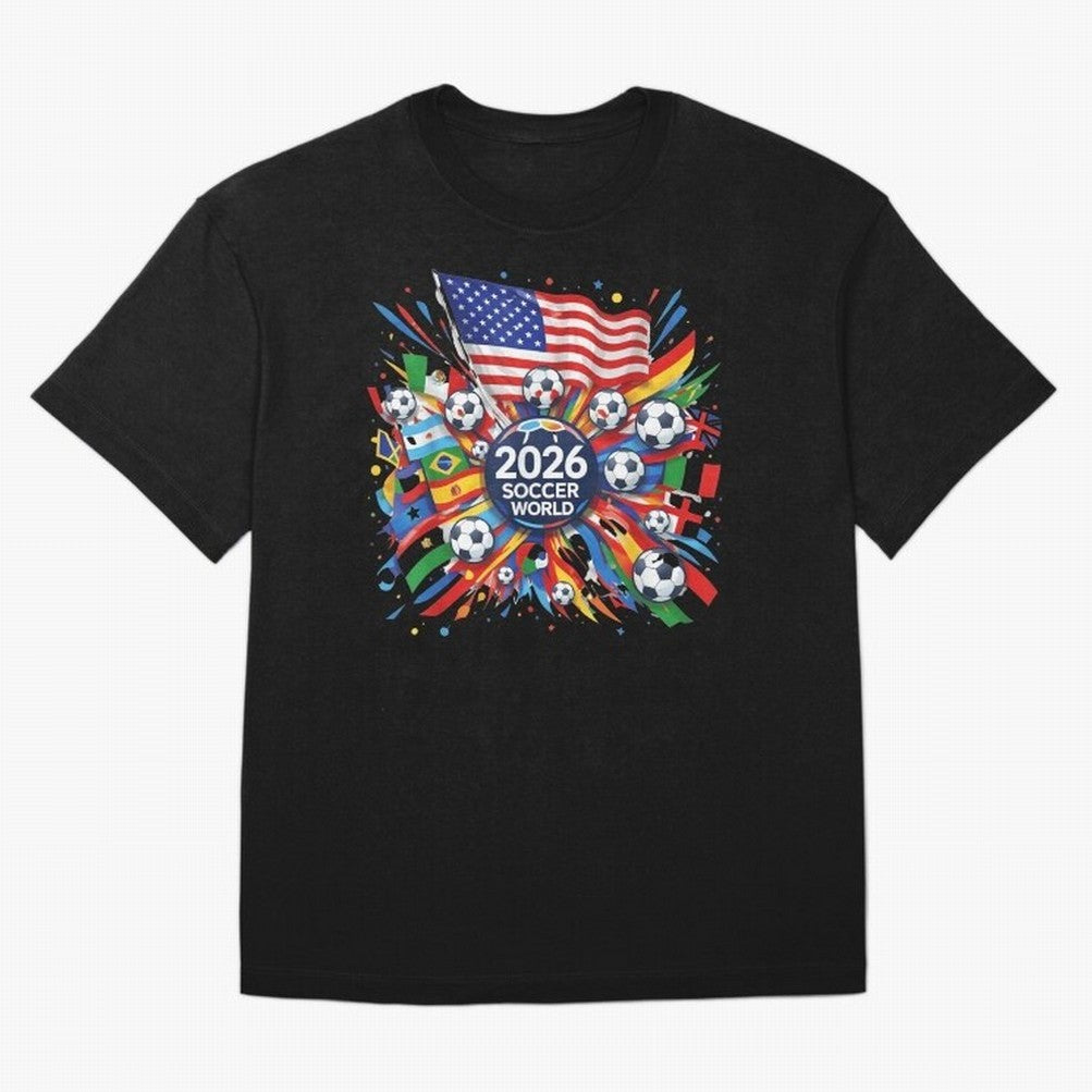 2026 Soccer World Cup United States Mexico Canada Football Championship Tournament Classic T-Shirt Relive FIFA World Cup 2026 Spirit, Celebrating Portugal, Spain and Germany, Neymar, Haaland and Cristiano Ronaldo, Goal Celebration Energy, Supporter