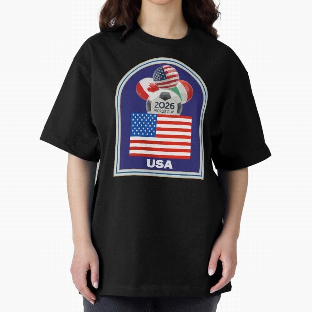 USA 2026 Soccer T-shirt Classic T-Shirt Bring Global Tournament Vibes to FIFA World Cup 2026 Spirit, Centered on Germany, Haaland, Vintage Soccer Flavor, Modern Football Stars, National Flags and Final Night Emotion; Perfect for Fans, Collectors,