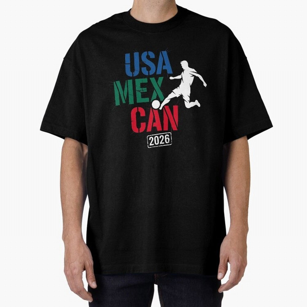 2026 Soccer Player USA Canada Mexico 26 Dark Classic T-Shirt Honor the Football Icons of Global Football Passion for FIFA World Cup 2026 Group Stage, with Messi, Brazil, Portugal and Argentina, Vintage Soccer Flavor, Modern Football Stars, National
