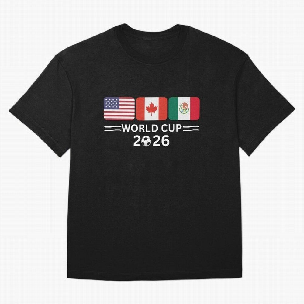 Football World Cup 2026 USA Canada Mexico Soccer & Football Fan Classic T-Shirt Bring International Match Energy to FIFA World Cup 2026 for Fans of Messi and Cristiano Ronaldo and England and Germany, Bringing Global Supporter Spirit, Legendary