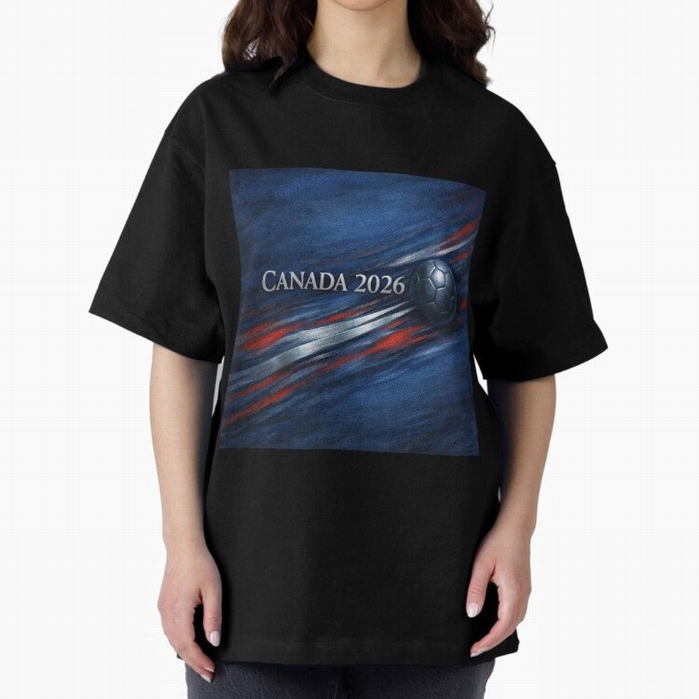 Canada 2026 Soccer Inspired Design Classic T-Shirt Bring Home Global Football Passion for FIFA World Cup 2026 USA Canada Mexico, Centered on Mbappe, Portugal, Spain and Germany, Worldwide Fan Energy, Dramatic Goals, Stadium Lights and Championship