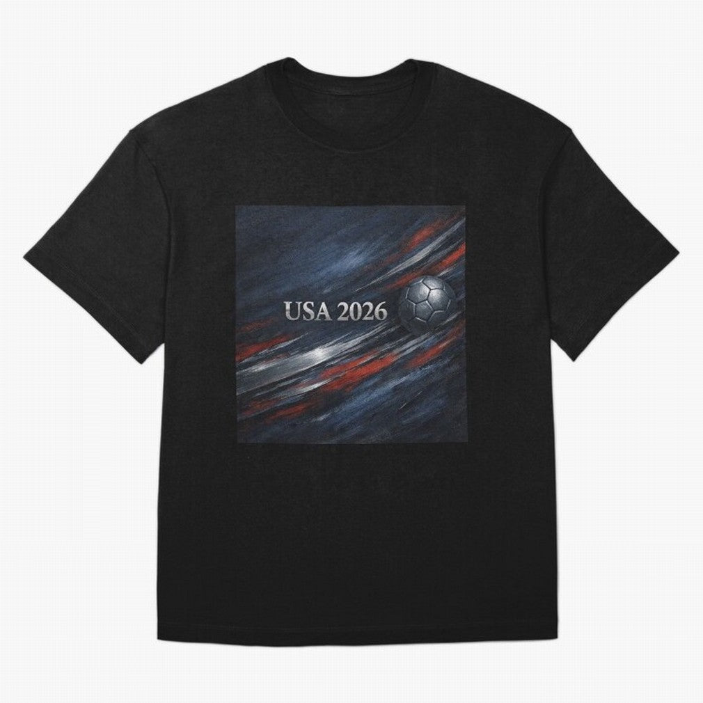 USA 2026 Soccer Event Design Classic T-Shirt Show Love for Legendary Goals in FIFA World Cup 2026 for Fans of Messi, Neymar and Mbappe and Germany, Bringing Championship Spirit, Famous Goals, Roaring Crowds and International Football Unity; Great
