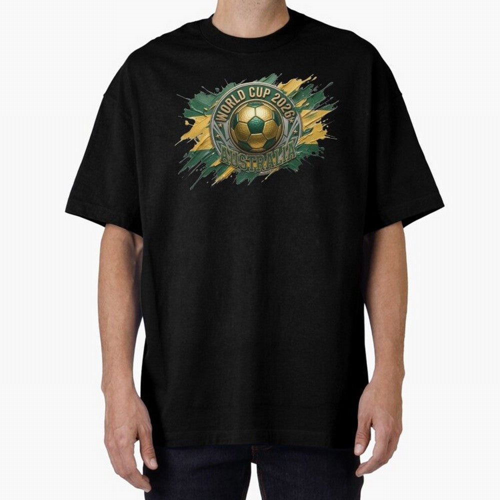World Cup 2026 Australia Soccer Ball Paint Splash Classic T-Shirt Spotlight FIFA World Cup 2026 Made for Mbappe, Spain and Netherlands Energy, Retro Football Energy, Iconic Rivalries, Trophy Chase Drama and Stadium Atmosphere; Ideal for Football