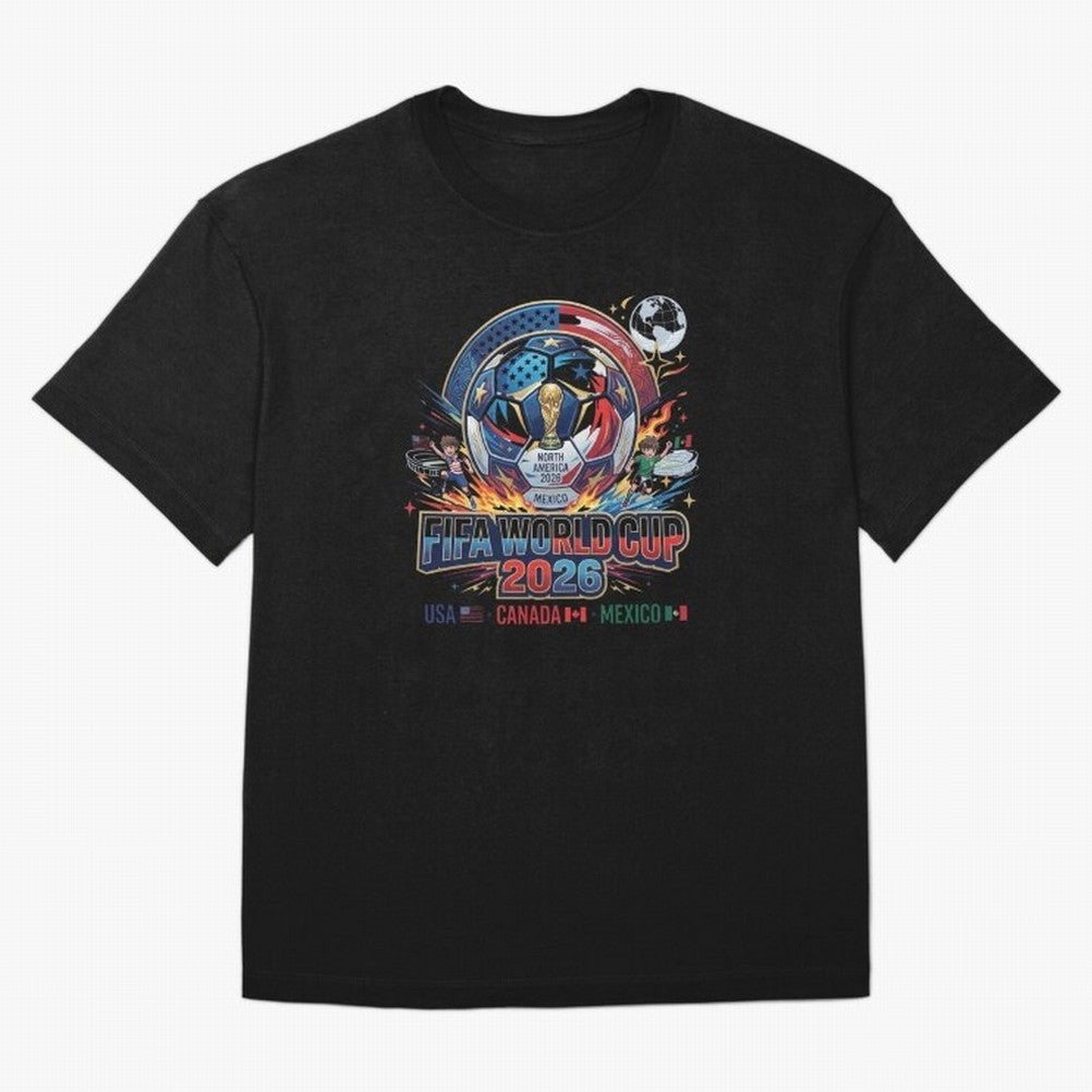 FIFA World Cup 2026 North America - USA Canada Mexico Soccer Classic T-Shirt Feel International Energy from FIFA World Cup 2026 Group Stage Centered on Neymar, Haaland and Cristiano Ronaldo, France and Portugal Energy, Retro Football Energy, Iconic
