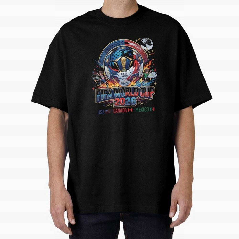 FIFA World Cup 2026 North America - USA Canada Mexico Soccer Classic T-Shirt Feel International Energy from FIFA World Cup 2026 Group Stage Centered on Neymar, Haaland and Cristiano Ronaldo, France and Portugal Energy, Retro Football Energy, Iconic