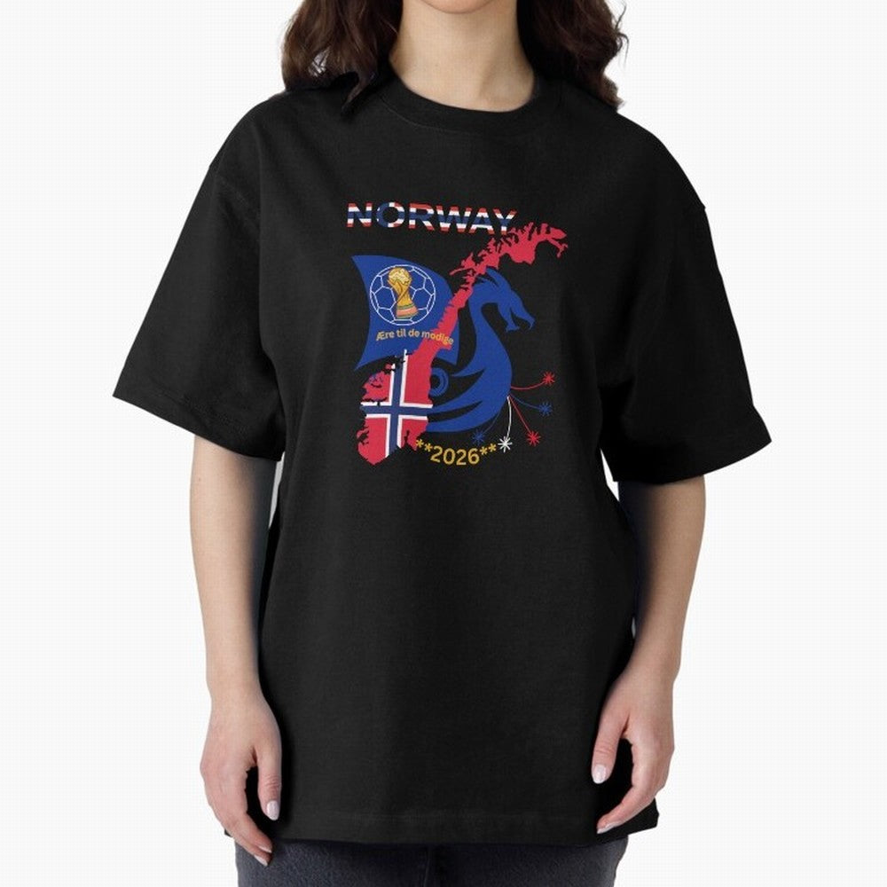 Norway 2026 Classic T-Shirt Upgrade FIFA World Cup 2026 USA Canada Mexico Inspired by Messi and Cristiano Ronaldo, Spain and Netherlands Energy, Global Supporter Spirit, Legendary Goals, National Colors and Tournament Celebration; Perfect for
