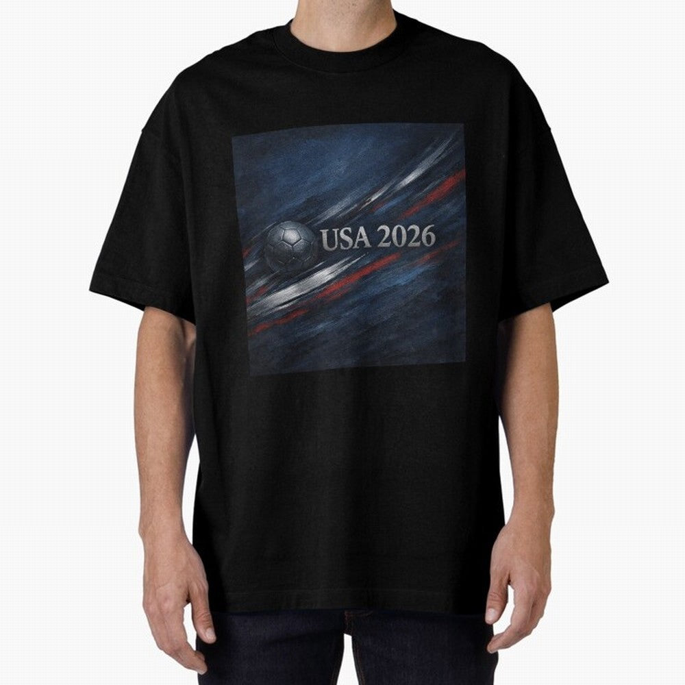 USA 2026 Soccer Emblem Inspired Classic T-Shirt Relive Match Day Hype around FIFA World Cup 2026 USA Canada Mexico, Mbappe and Neymar, Spain, Goal Celebration Energy, Supporter Heritage, Football Icons and Worldwide Tournament Joy; Created for