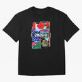 Glitched United 2026 - North America Tournament Emblem Classic T-Shirt Experience the FIFA World Cup 2026 Group Stage Journey through Messi and Cristiano Ronaldo Highlights, Argentina and Brazil Pride, Soccer Culture, Superstar Moments, National