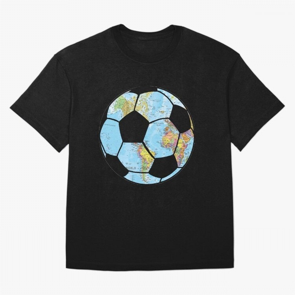 football around the globe Classic T-Shirt Bring Retro Soccer Energy to the FIFA World Cup 2026 USA Canada Mexico Journey through Mbappe and Neymar Highlights, England Pride, Tournament Hype, Historic Matchups, Family Viewing Parties and Global