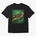Brasil 2026 Soccer Theme Dark Green Classic T-Shirt Represent the Passion of FIFA World Cup 2026 USA Canada Mexico Centered on Cristiano Ronaldo, Netherlands Energy, Retro Football Energy, Iconic Rivalries, Trophy Chase Drama and Stadium