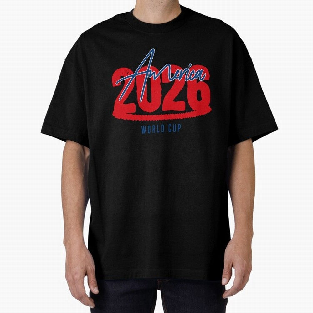 America 2026 Classic T-Shirt Bring World Football Passion into Match Day Hype around FIFA World Cup 2026 USA Canada Mexico, CR7, Spain, Vintage Soccer Flavor, Modern Football Stars, National Flags and Final Night Emotion; Made for Die Hard