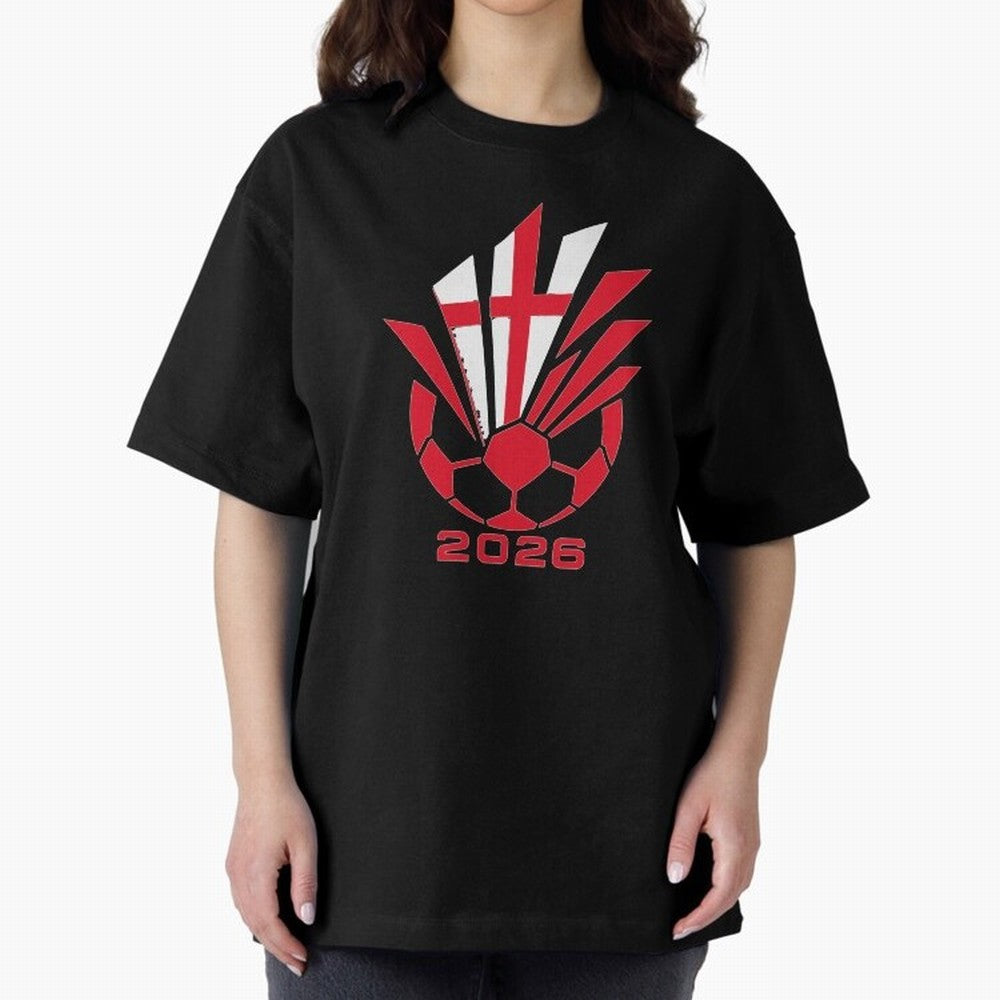 England Soccer 2026 Cross Burst Emblem Classic T-Shirt Live for the Drama of FIFA World Cup 2026 Spirit, Celebrating Brazil, CR7, Fan Favorite Moments, National Team Passion, Big Match Drama and Soccer History; Perfect for Supporters Who Want Bold
