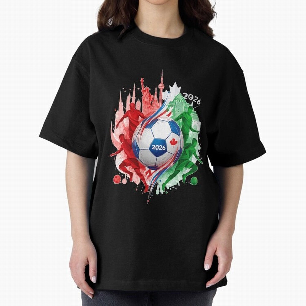Internation Unity 2026 Classic T-Shirt Celebrate Fan Culture around FIFA World Cup 2026 for Fans of Messi and Argentina, Bringing Championship Spirit, Famous Goals, Roaring Crowds and International Football Unity; Perfect for Fans, Collectors,