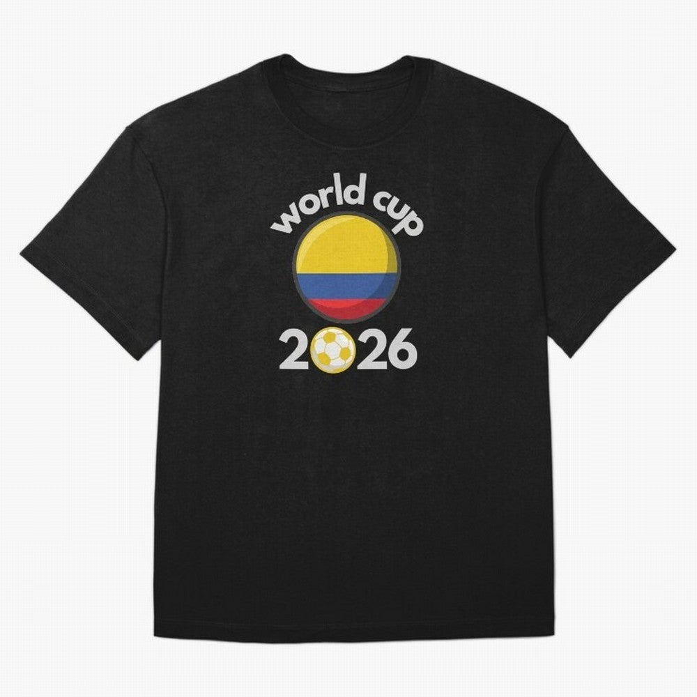 Columbia Flag World Cup 2026 Soccer Design ¨C Columbian Football Futbol Classic T-Shirt Show Fan Pride Across the FIFA World Cup 2026 Journey through Cristiano Ronaldo, Haaland and CR7 Highlights, Portugal, Spain and Germany Pride, Tournament Hype,