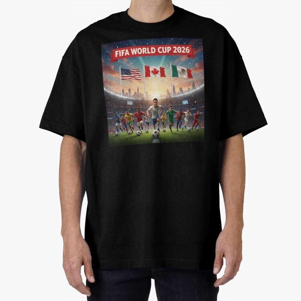 ? Global Football 2026 ¨C USA Canada Mexico #football 2026 Classic T-Shirt Wear the Spirit of FIFA World Cup 2026 Capturing Neymar, Haaland and Cristiano Ronaldo, Portugal, Spain and Germany Energy, Vintage Soccer Flavor, Modern Football Stars,