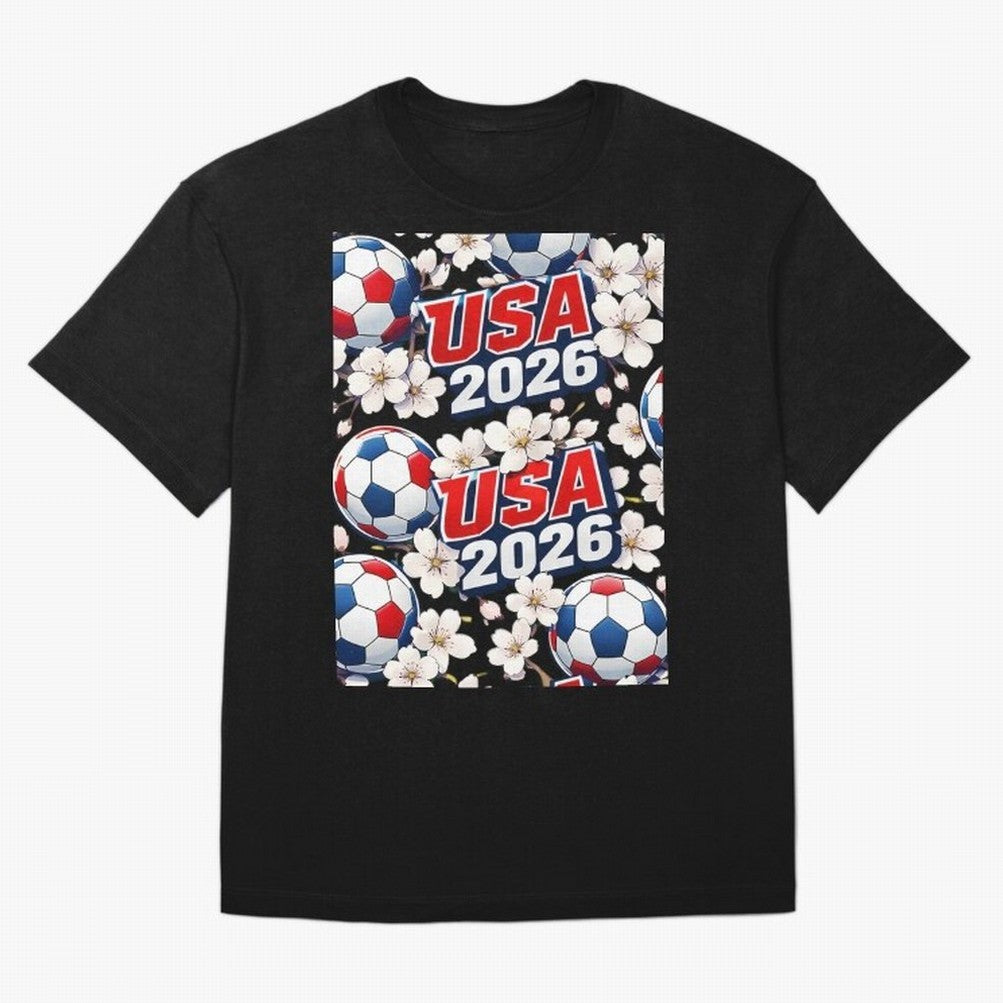 USA 2026 Soccer World Cup Pattern - Artistic Picasso Style Football Classic T-Shirt Bring International Match Energy to FIFA World Cup 2026 Group Stage Driven by Mbappe, Argentina Energy, Football Passion, Legendary Performances, Festival Vibes and