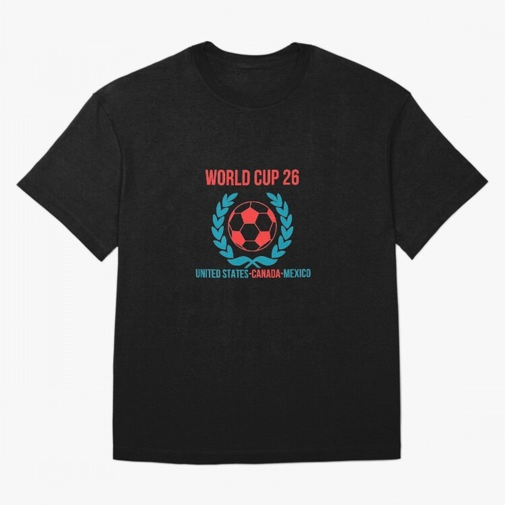 World Cup 2026 United States Canada Mexico Soccer Logo Classic T-Shirt Feel the Heartbeat of FIFA World Cup 2026 Group Stage for Fans of Neymar and Spain and Netherlands, Bringing Stadium Chants, National Pride, Trophy Dreams and Unforgettable