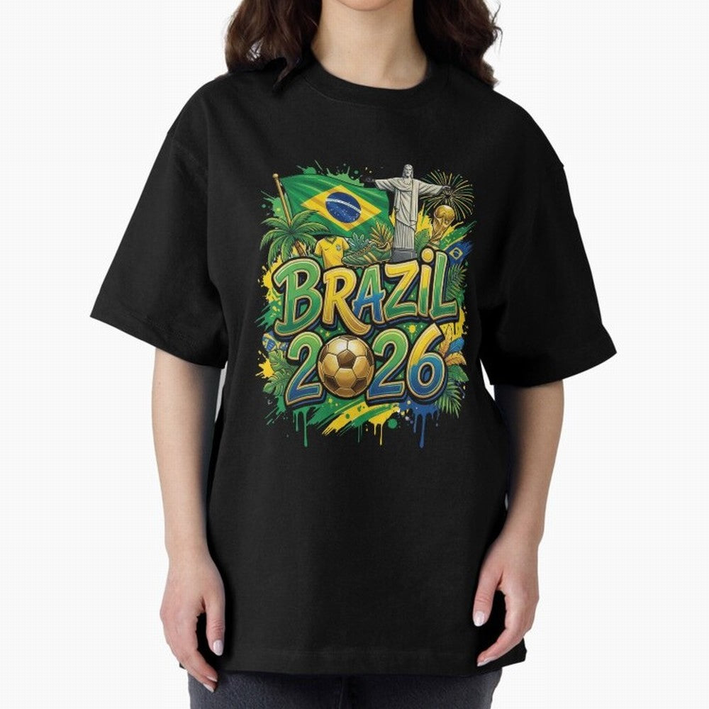 Brazil World Cup 2026 Football Legacy Classic T-Shirt Show Match Day Excitement for FIFA World Cup 2026 Group Stage Spirit, Made for France and Portugal, Messi, Stadium Chants, National Pride, Trophy Dreams and Unforgettable Football Memories;
