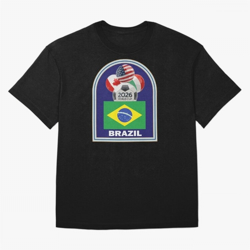 Brazil 2026 Soccer T-shirt Classic T-Shirt Bring FIFA World Cup 2026 Group Stage Filled with Cristiano Ronaldo, Haaland and CR7, Brazil, Portugal and Argentina Energy, Stadium Memories, Football Loyalty, International Chants and Championship