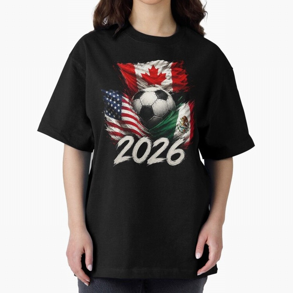 Soccer 2026 USA Canada Mexico ¨C World Football Flags Design Classic T-Shirt Celebrate Every Goal in FIFA World Cup 2026 USA Canada Mexico Spirit, Capturing Spain and Netherlands, Neymar, Game Day Rituals, Football Legends, Country Pride and the