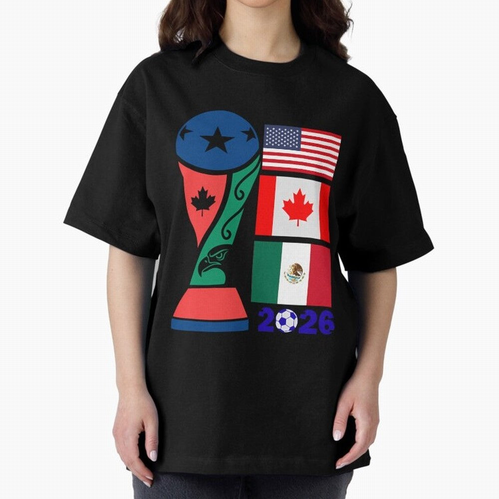 North America Football Unity 2026 Classic T-Shirt Relive Match Day Hype around FIFA World Cup 2026 Group Stage, CR7 and Messi, Portugal, Goal Celebration Energy, Supporter Heritage, Football Icons and Worldwide Tournament Joy; Perfect for