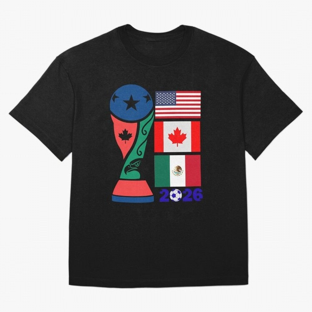 North America Football Unity 2026 Classic T-Shirt Relive Match Day Hype around FIFA World Cup 2026 Group Stage, CR7 and Messi, Portugal, Goal Celebration Energy, Supporter Heritage, Football Icons and Worldwide Tournament Joy; Perfect for