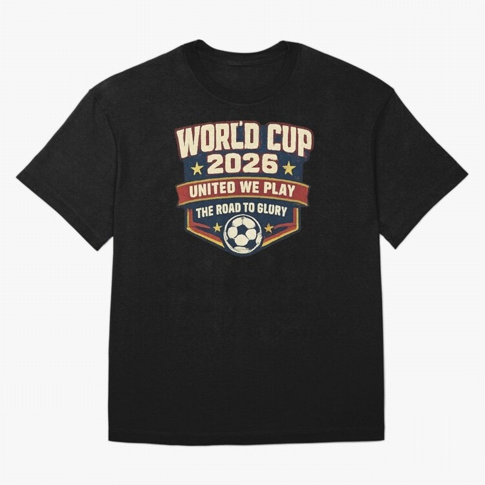 World Cup 2026 United We Play Vintage Soccer Football Fan Design Classic T-Shirt Bring a Vintage Feel to the FIFA World Cup 2026 USA Canada Mexico Journey through Messi and Cristiano Ronaldo Highlights, Portugal Pride, Sports Nostalgia,