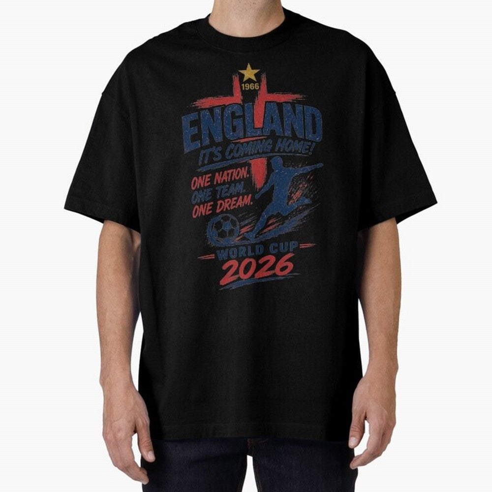 England Fan Art for World Cup 2026 Classic T-Shirt Bring World Football Passion into FIFA World Cup 2026 for Fans of Haaland and Argentina, France and Brazil, Bringing Sports Nostalgia, International Competition, Famous Players and Unforgettable