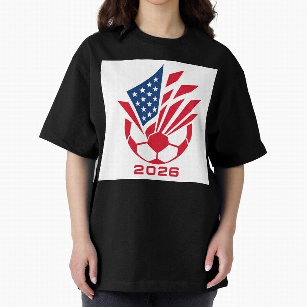 American Soccer 2026 Flag Burst Emblem Classic T-Shirt Bring Stadium Energy to Match Day Hype around FIFA World Cup 2026 USA Canada Mexico, Cristiano Ronaldo, Haaland and CR7, France and Portugal, Football Passion, Legendary Performances, Festival